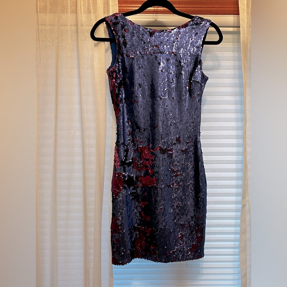 Sequin Dress by Dress the Population in Blue & Purple